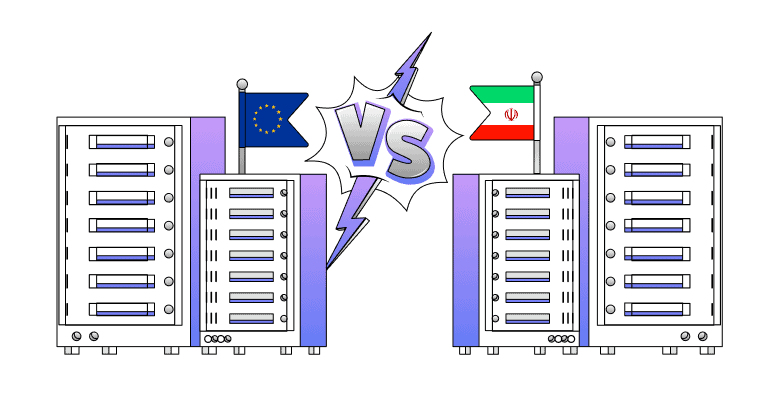 تفاوت سرور مجازی ایران و خارج
